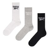 Reebok Unisex Core Crew Socks 6 Pack in Grey