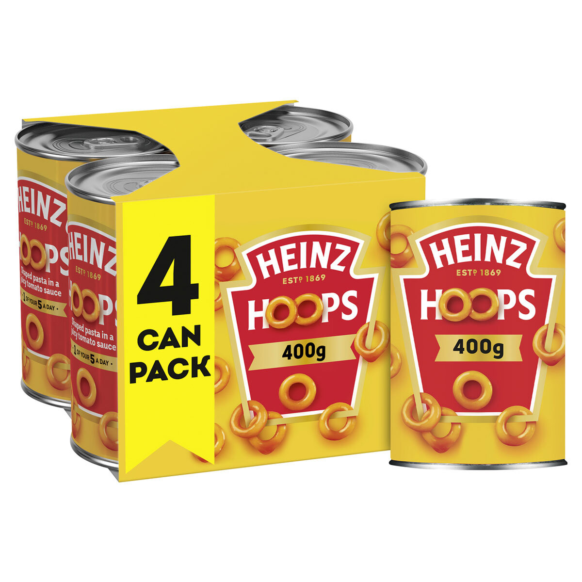 Heinz Spaghetti Hoops, 4 x 400g