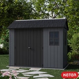 Keter Newton Plus 9ft 5" x 7ft 6" (2.9 x 2.3m) Storage Shed with Side Entry