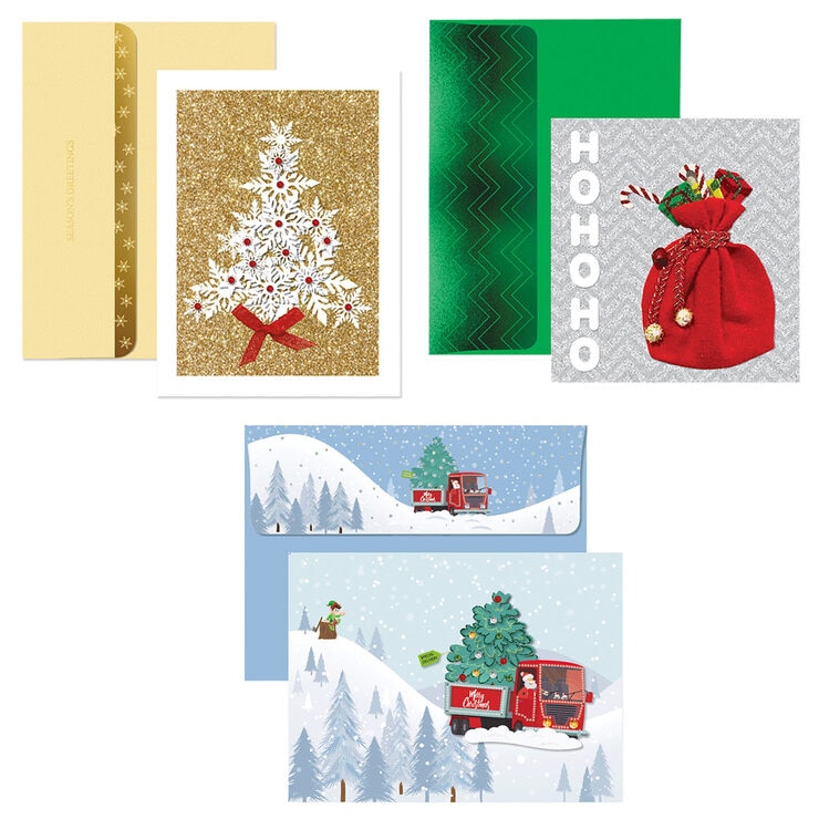 Burgoyne Hand Crafted Christmas Cards Assortment 30 Pack Costco UK