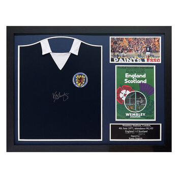Kenny Dalglish Signed Framed Scotland Football Shirt