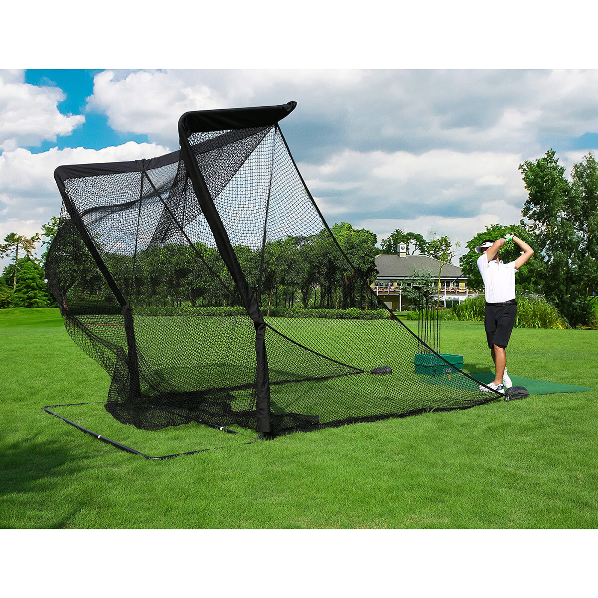 On Par Deluxe Home Golf Driving Net