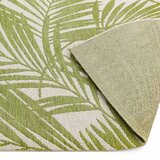 Patio Outdoor Green Palm Rug