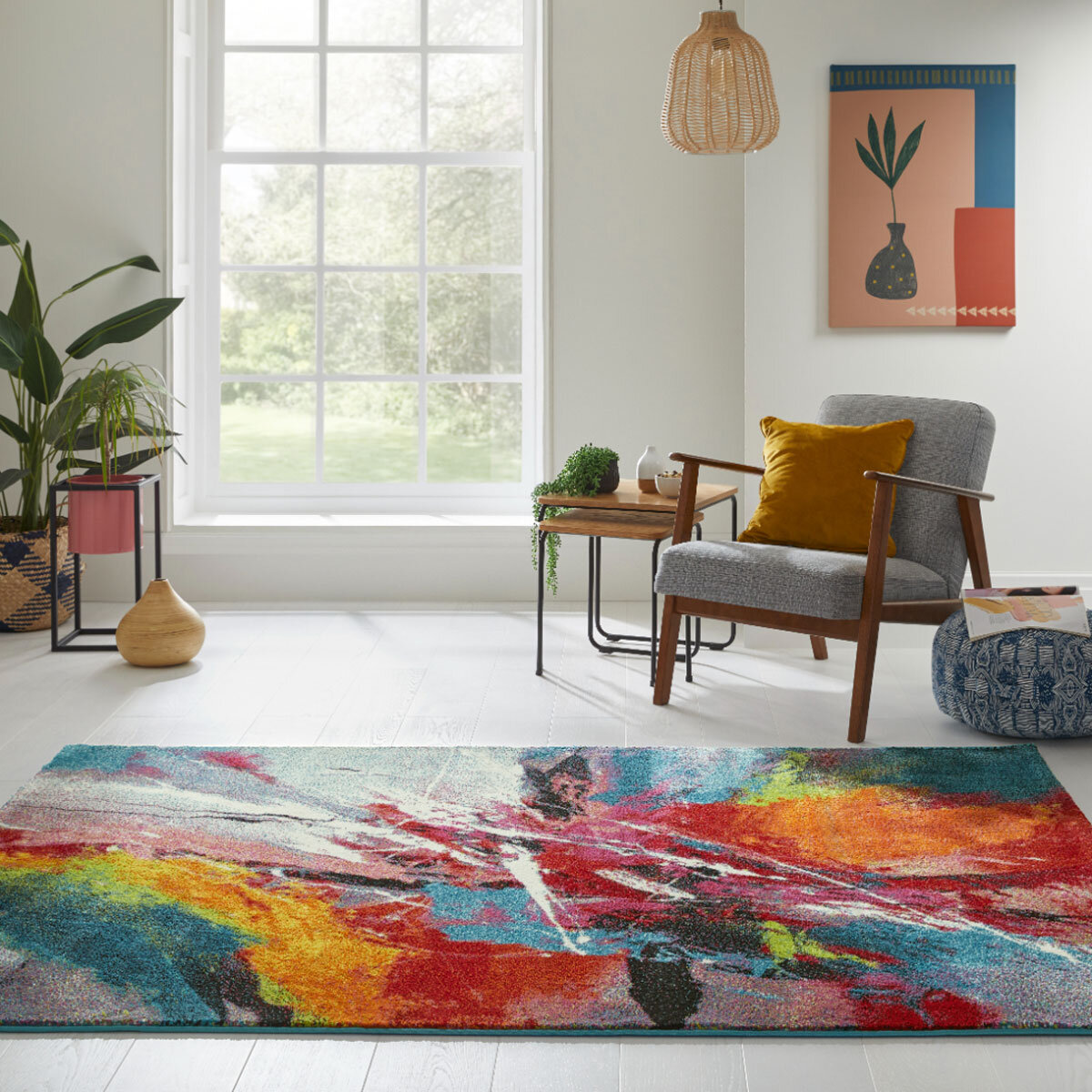 Art Spark Multicolour Rug