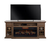 Tresanti Everett Media Mantel with ClassicFlame CoolGlow 2-in-1 Electric Fireplace & Fan