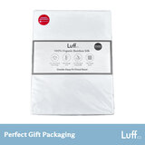 Luff 700 Thread Count 100% Organic Bamboo Deep Fitted White Sheet