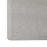 Light Grey Herringbone Anti fatigue cushioned kitchen mat