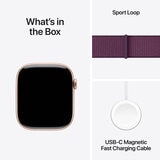 Buy Apple Watch Series 10 GPS, 46mm Rose Gold Aluminium Case with Plum Sport Band, MWWV3QA/A at costco.co.uk