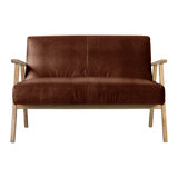 Gallery Neyland Brown Leather Sofa