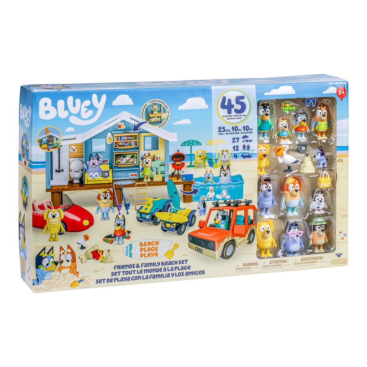 Bluey Mega Beach Bash Exclusive set 3 Years Costco UK