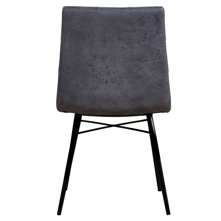 Grey Faux Leather Dining Chair, 2 Pack | Costco UK