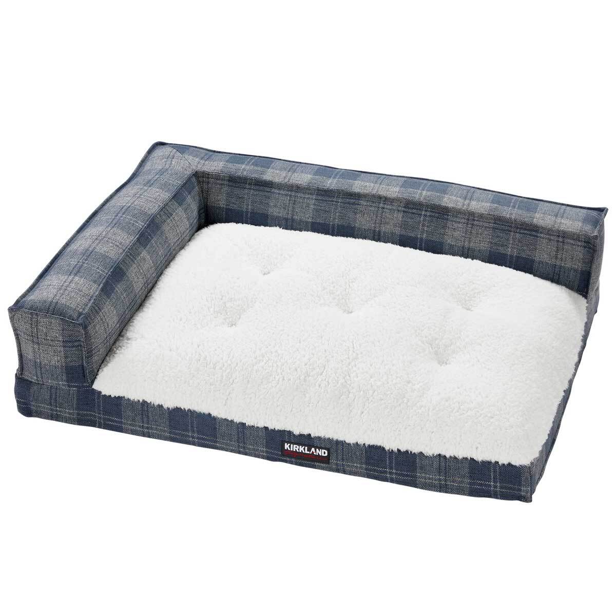 Kirkland Signature Medium Bolster Bed in Navy, 28"x 36"x 9"