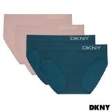 DKNY Seamless Rib Brief 4 Pack in Pink & Teal