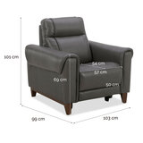 Aiden & Ivy Spencer Leather Recliner