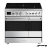 Smeg C92IMX9 90cm Concert Electric Induction Range Cooker, A Rated in Stainless Steel