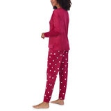 Jane & Bleeker Women's Silky Plush 2 Piece Pyjama Set