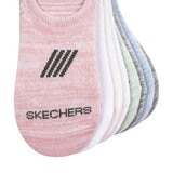 Skechers Ladies No Show Sock 8 Pack in Pink