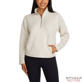 Spyder Ladies Peached 1/2 Zip Sweatshirt in Taupe