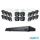 Reolink 12MP (4K+) UHD NVR PoE AI 16 x channel / 16 x Bullet camera kit. 4TB at costco.co.uk