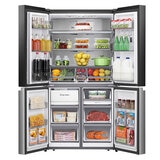 Hisense RQ5X560SFLES, Multi Door Fridge Freezer, E Rated in Stainless Steel