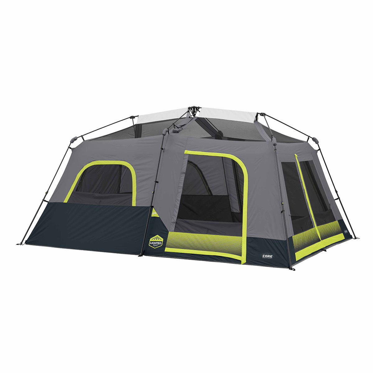 Core 10 Person Lighted Instant Cabin Tent - Multicolor for sale online