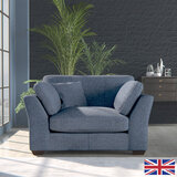 Selsey Blue Fabric Snuggler Chair