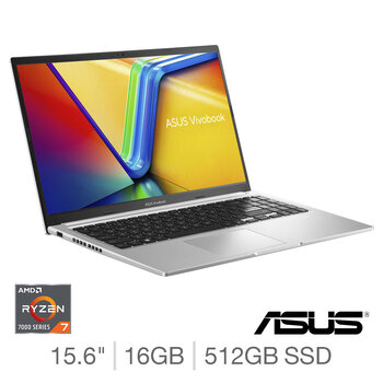 ASUS Vivobook, AMD Ryzen 7, 16GB RAM, 512GB SSD, AMD UMA, 15.6 Inch Laptop, M1502YA-NJ033W