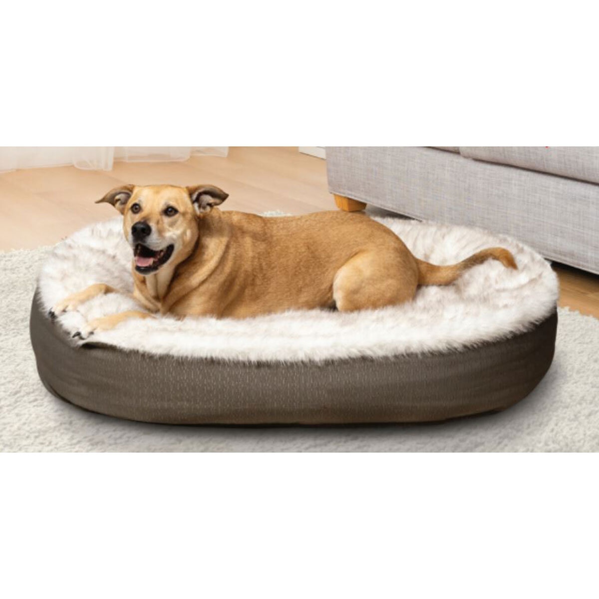 Kirkland Signature Oval Cuddler Pet Bed (42"x 46"), 107cm x 117cm in 4 Options