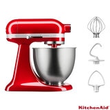 KitchenAid 3.3L Mini Stand Mixer in Red, 5KSM3311XBCA