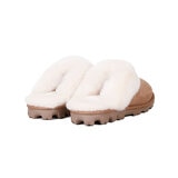 Kirkland Signature Ladies Shearling Slipper in Chestnut