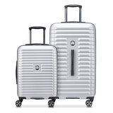 Delsey 2 Piece Hardside Luggage Set in Silver