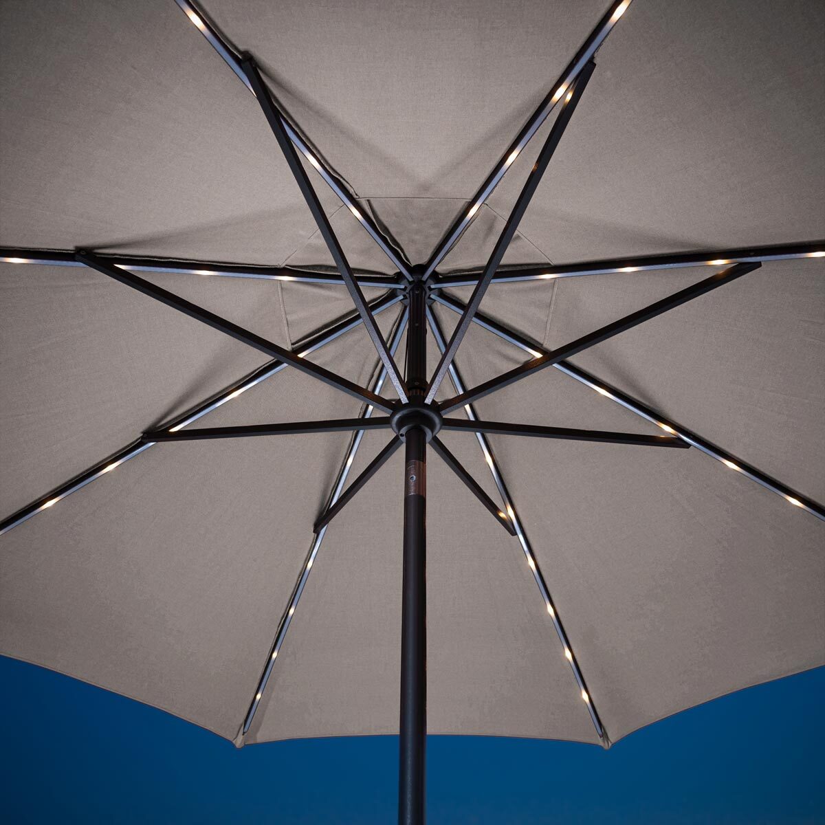 sunvilla market umbrella with 56 led lights