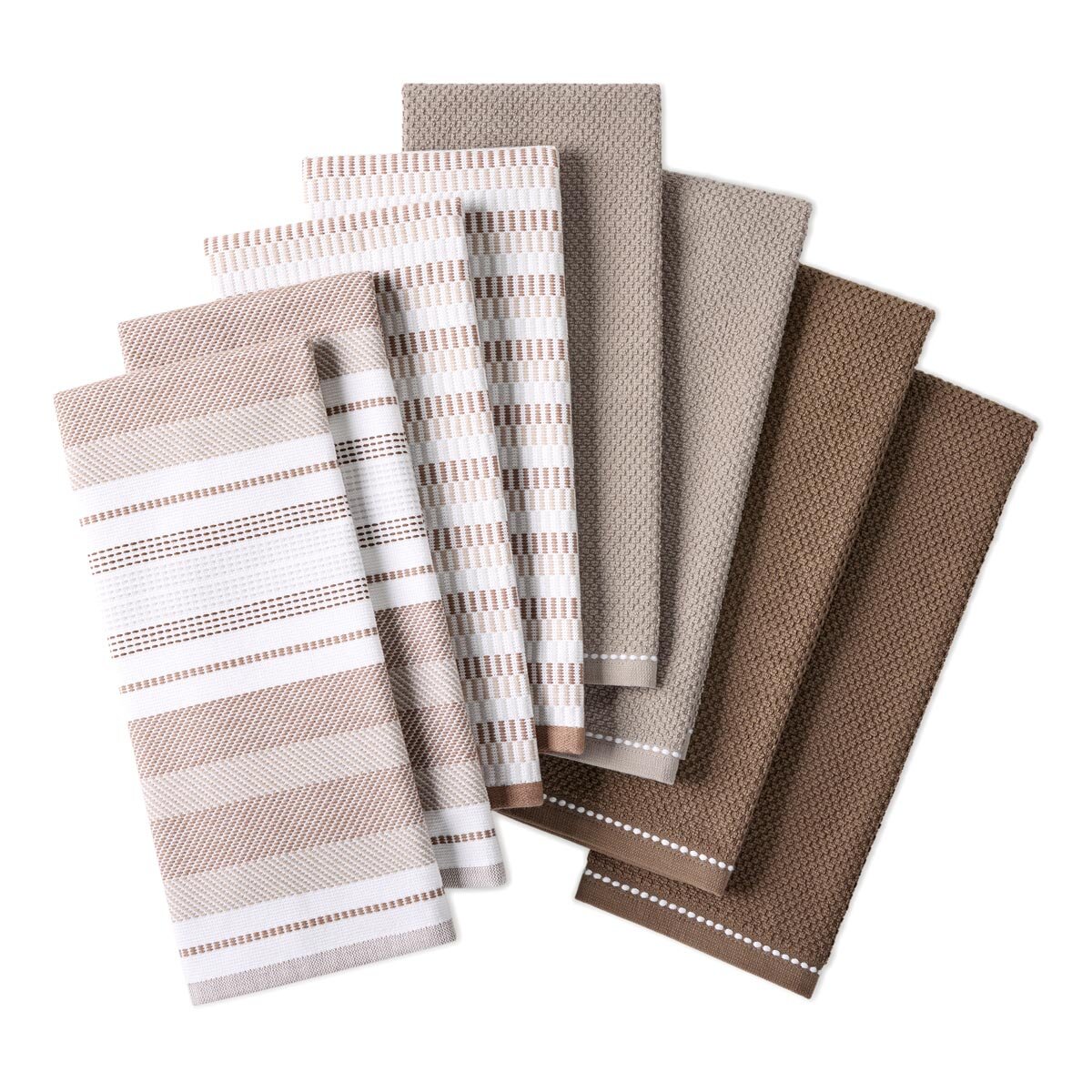 Culinary Classics Kitchen Towels 8 Pack, in 3 colours