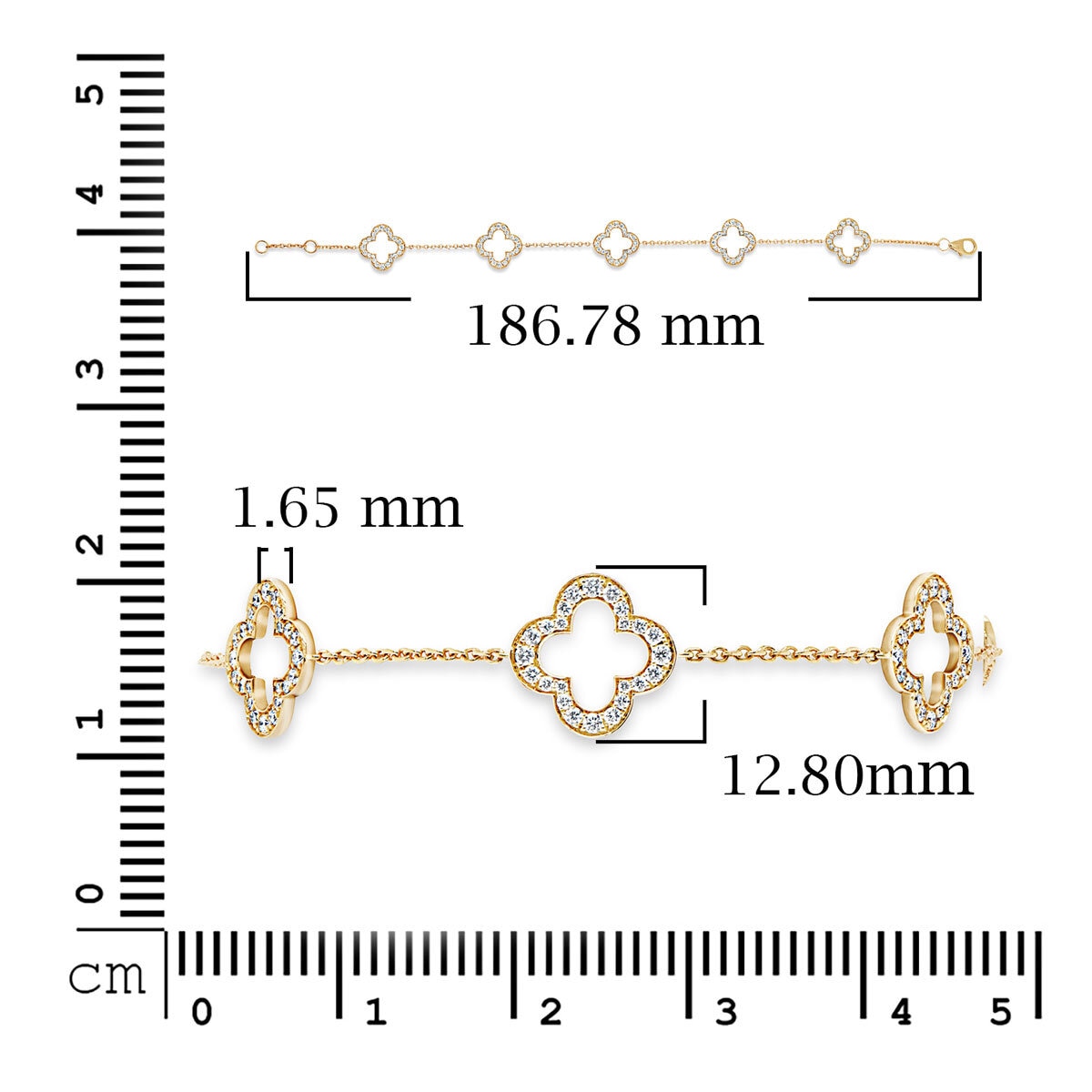 1.00ctw Round Brilliant Cut Diamond Bracelet, 14ct Yellow Gold