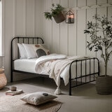 Gallery Loughton Black Metal Bed Frame in 3 Sizes