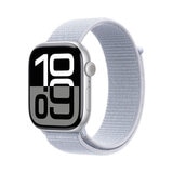 Buy Apple Watch Series 10 + Cellular, 46mm Silver Aluminium Case with Blue Cloud Sport Band, MWY23QA/A at costco.co.uk