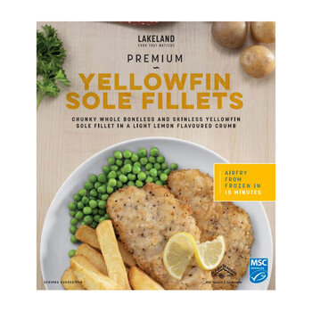 Lakeland Premium Yellowfin Sole Fillets, 1.2kg