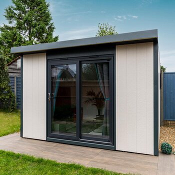 Installed Green Retreats Basebox Garden Room  2.4m x 3m 