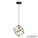 Artika Imperium 1-Pendant Light Fixture in Black & Gold PDT1-IM-5LBG40 at costco.co.uk