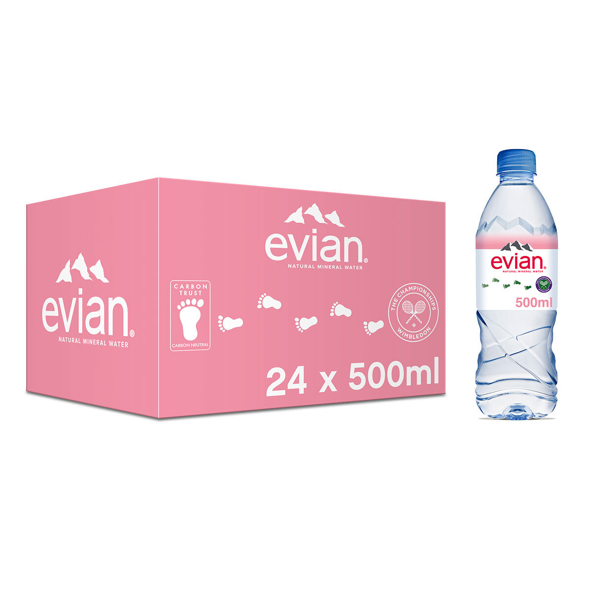 Evian Natural Bottled Mineral Still Water Multipack 6x500ml - Tesco  Groceries