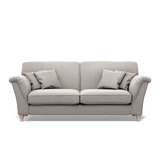 Merchant Grey Fabric 3 Seater Sofa