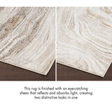 Glitz Marble Area Rug in 3 Sizes