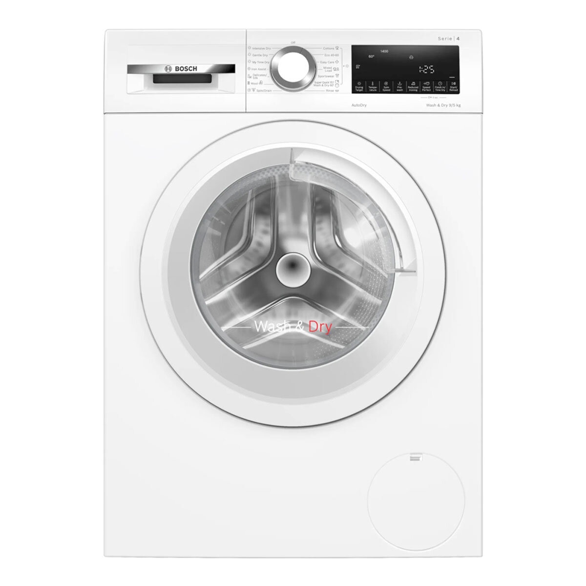 Bosch WNA144V9GB Series 4 9/5kg Washer Dryer, E Rated in White