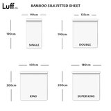 Luff 700 Thread Count 100% Organic Bamboo Deep Fitted White Sheet