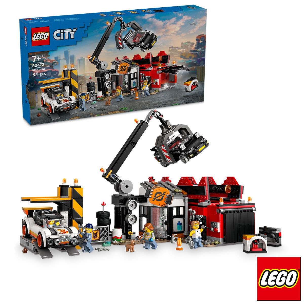 LEGO City Scrapyard with Cars - Model 60472 (7+ Years)