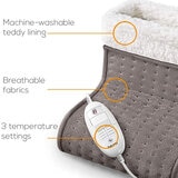 Beurer Cosy Heated Foot Warmer in Taupe, 32 x 26 x 26 cm