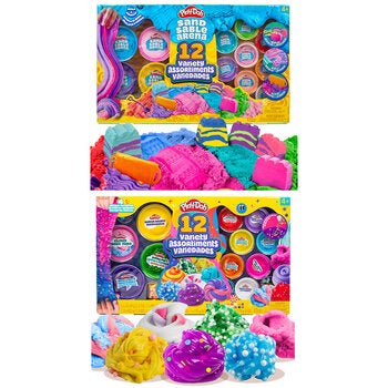 Play-Doh 12 Mega Variety Assortment - Slime / Sand (4+ Years) Play-Doh 12 Mega Variety Assortment - Slime / Sand (4+ Years)