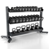 Lead Image for the Escape Fitness Dumbbell and Kettlebell and Rack Set