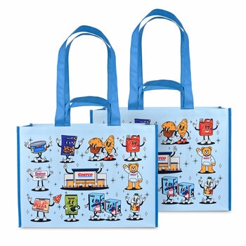 Costco Character Reusable Tote Bag, 2 Pack Costco Character Reusable Tote Bag, 2 Pack
