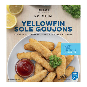 Lakeland Premium Yellowfin Sole Goujons, 1.07kg